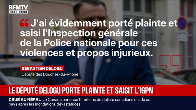Après sa garde à vue, le député insoumis, Sébastien Delogu, annonce porter plainte et saisit l'IGPN