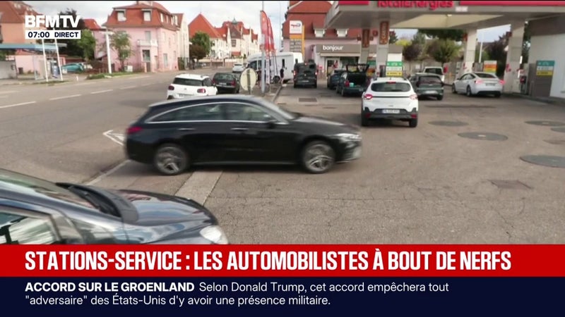 Pénurie de carburant: les automobilistes à bout de nerfs
