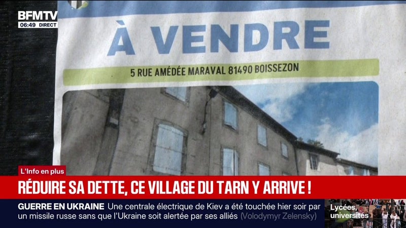 "Vendre les biens qui ne peuvent pas être rénovés": le combat d'une petite commune du Tarn pour régler sa dette