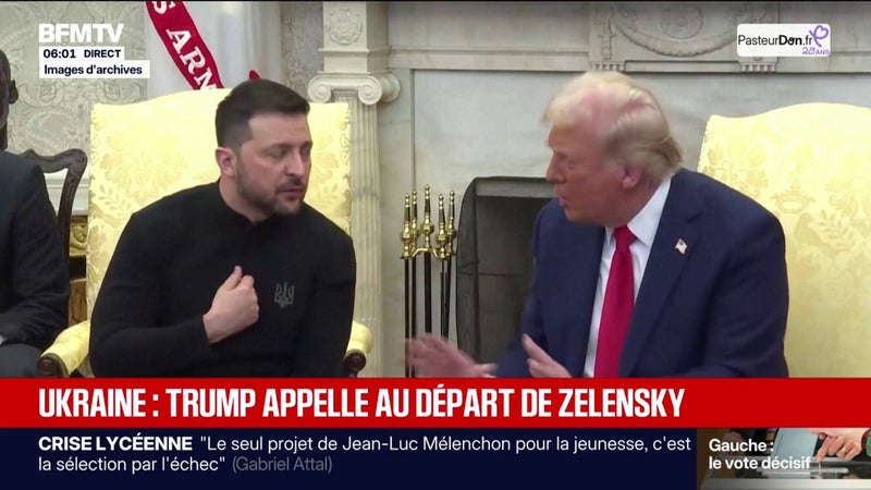Guerre en Ukraine: Donald Trump appelle au départ de Volodymyr Zelensky