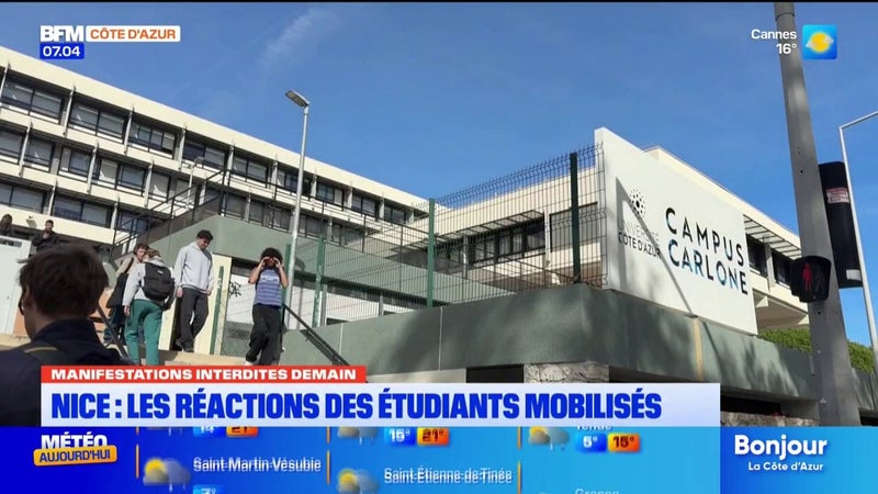 Nice : les étudiants déterminés à se mobiliser malgré l’interdiction
