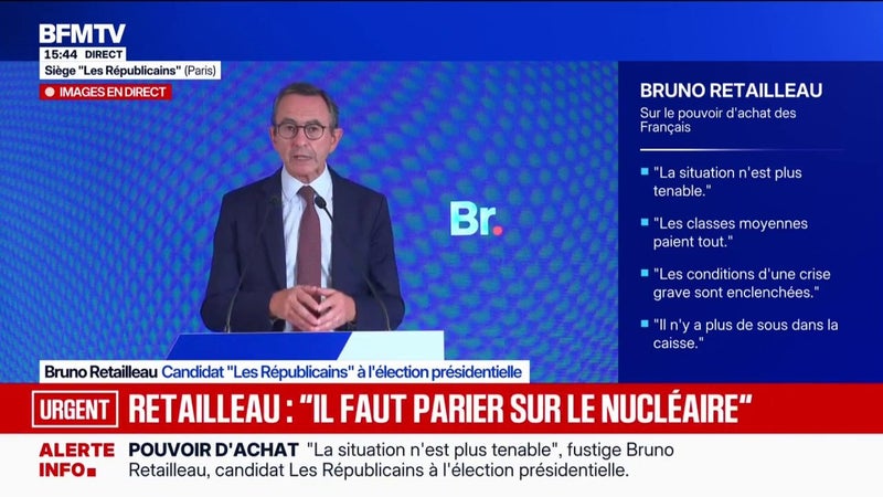 Pouvoir d'achat et logement: Bruno Retailleau, candidat LR à la présidentielle, veut abroger le DPE et supprimer l'encadrement des loyers