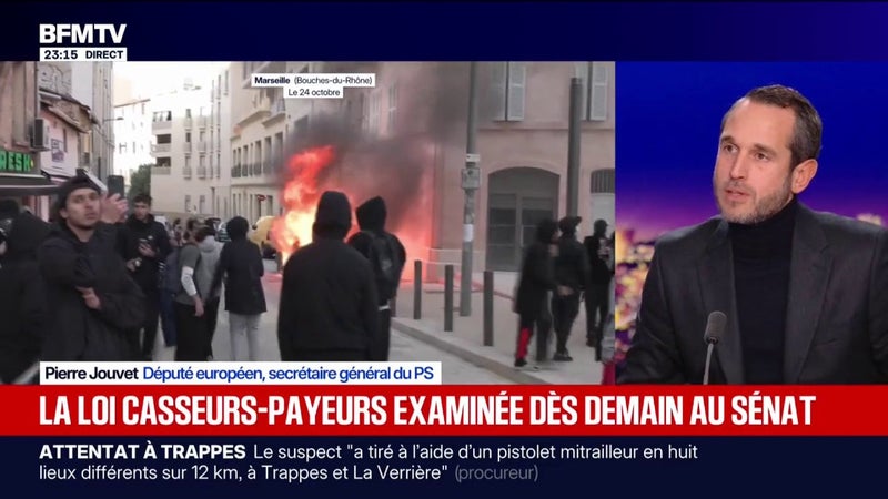 Pour Pierre Jouvet, député européen PS, la loi casseurs-payeurs, examinée dès le 27 octobre au Sénat, "ne sera jamais applicable"