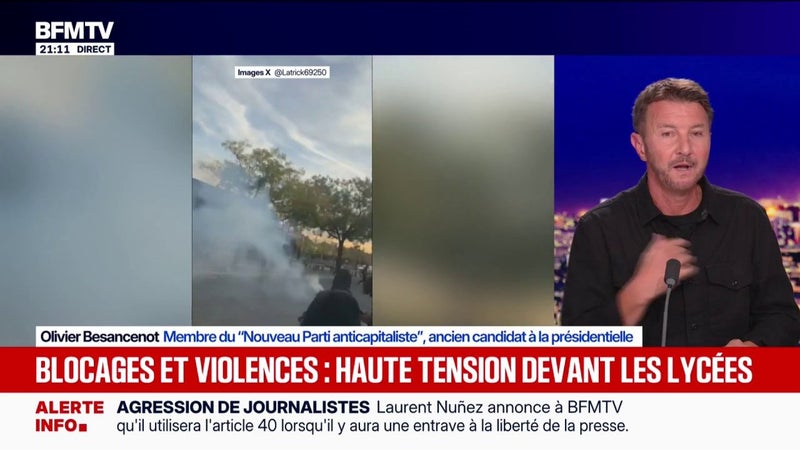 Blocage des lycées: "Leur revendication, ce n'est pas la casse, ce sont des moyens pour l'éducation", déclare Olivier Besancenot, membre du Nouveau Parti anticapitaliste