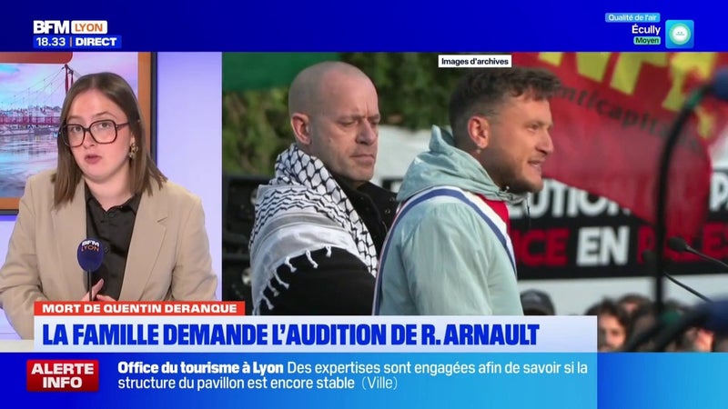 Mort de Quentin Deranque : la famille demande l'audition du député LFI Raphaël Arnault