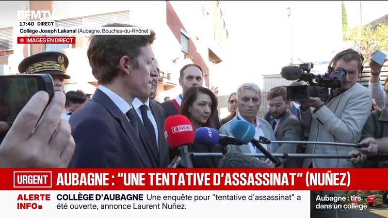 Tirs dans un collège à Aubagne: "On ne touche pas un professeur", réaffirme le ministre de l'Éducation nationale Édouard Geffray