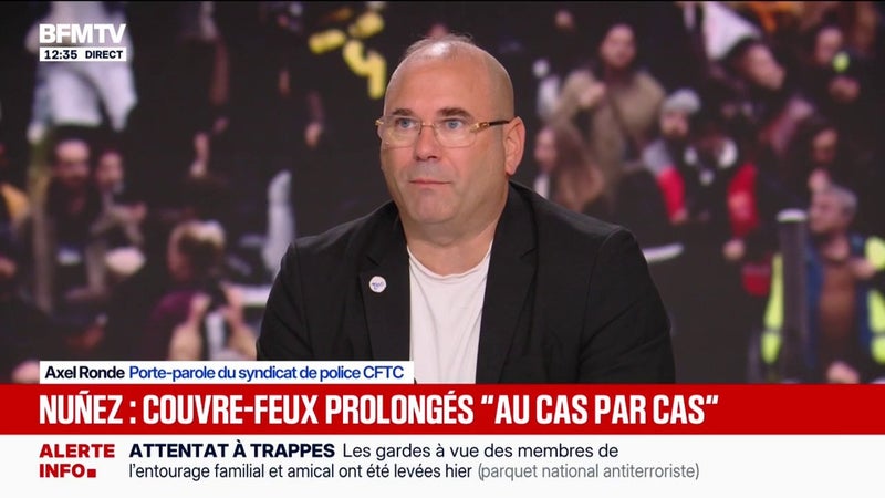 Maintien de l'ordre: "On ne va pas pouvoir tenir comme cela sur plusieurs semaines, sur plusieurs mois", affirme Axel Ronde, porte-parole du syndicat de police CFTC