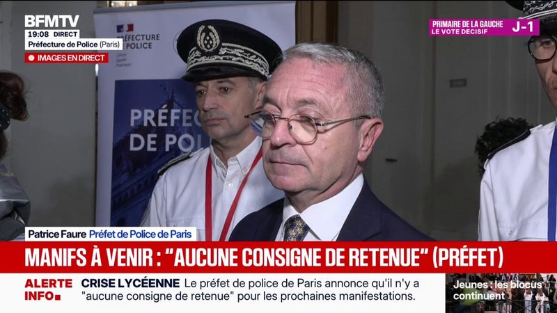 Caméras-piétons : "Le fait qu'il y ait des vidéos nous sert de preuves", explique Patrice Faure, Préfet de Police de Paris