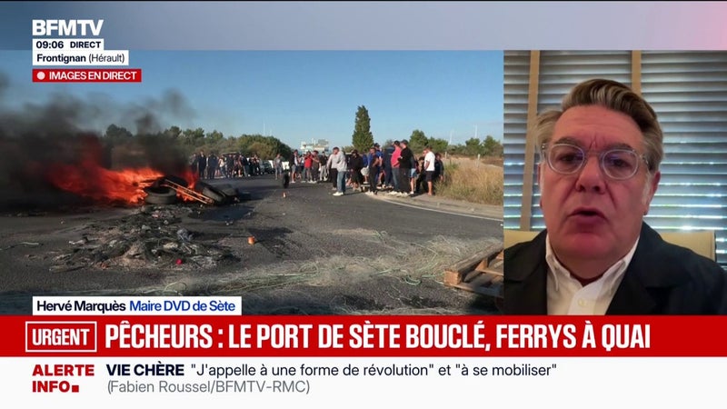 Port de Sète bloqué: "On comprend cette souffrance, on comprend cet abandon", réagit Hervé Marquès, maire divers droite de Sète
