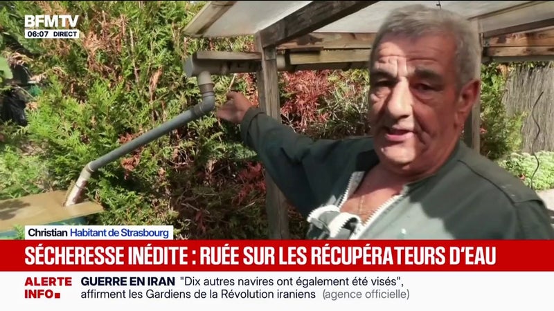 Face au manque d'eau, les ventes de  récupérateurs d'eau de pluie ont explosé cet été
