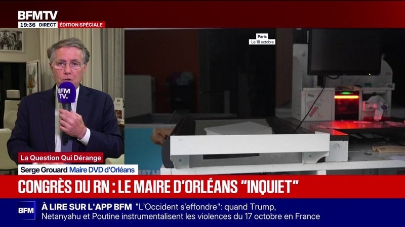 Congrès du RN à Orléans: "Je fais en sorte que le dispositif soit adapté aux risques", affirme le maire de la ville