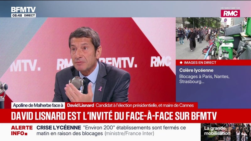 "Je ne crois pas à la possibilité d'Édouard Philippe de bien diriger le pays", réagit David Lisnard, maire de Cannes et candidat “Nouvelle Énergie” à la présidentielle 2027