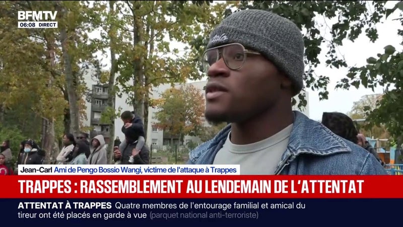 À Trappes, l'émotion des proches de Pengo Bossio Wangi, tué lors d'un attentat raciste