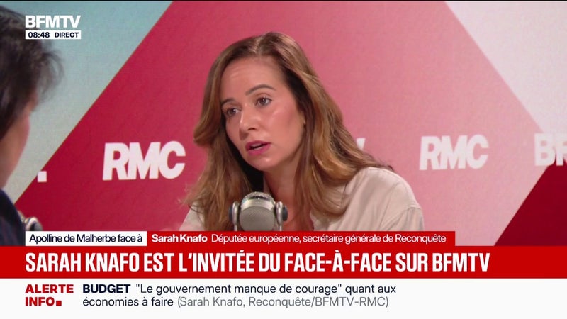 Percée de l'AfD en Allemagne: "On a quelques intérêts communs", affirme Sarah Knafo, secrétaire générale de Reconquête