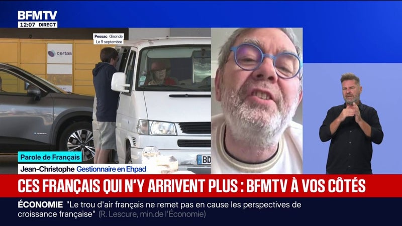 "Je n'arrive plus à vivre normalement": Jean-Christope, gestionnaire en Ehpad, témoigne de la difficulté qu'il rencontre à finir le mois en raison de la hausse du prix des carburants