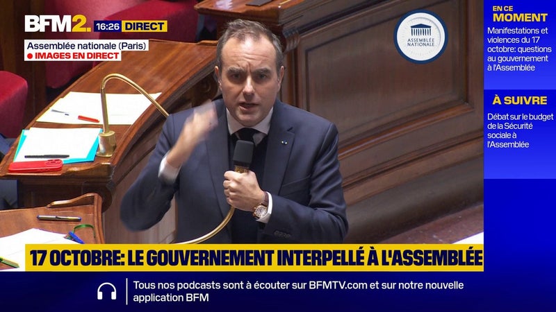 "Je ne cherche pas à vous interdire, je veux vous combattre politiquement dans les urnes", lance Sébastien Lecornu à Mathilde Panot