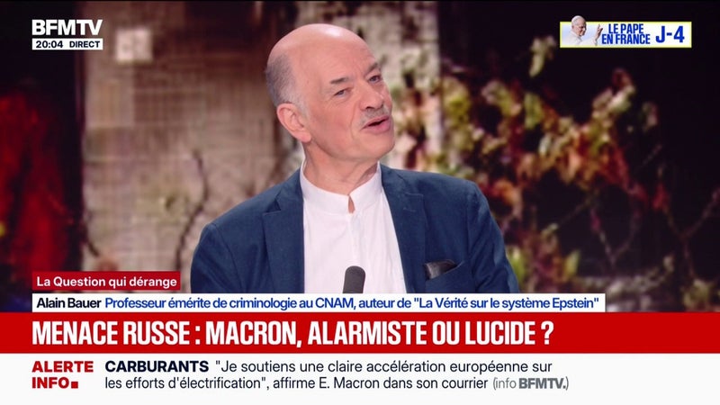 "Les Russes sont d'une brutale franchise ", explique Alain Bauer, professeur émérite de criminologie