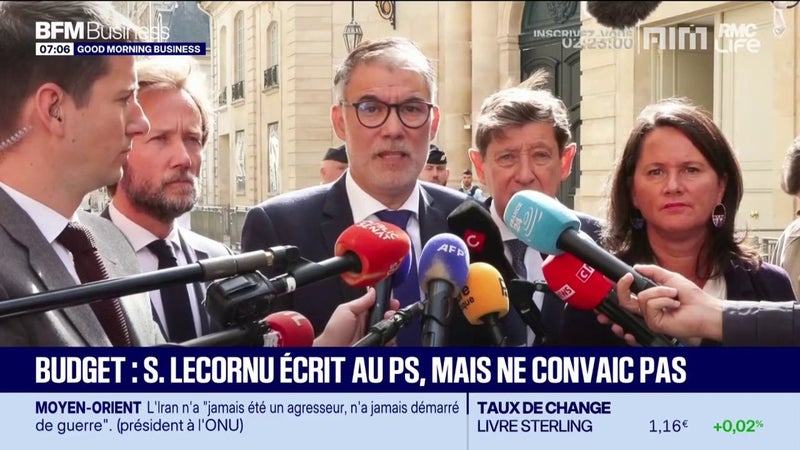 Budget : Lecornu écrit au PS mais ne convainc pas