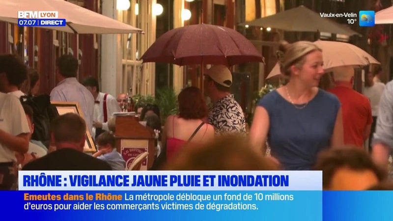 Rhône : vigilance jaune pluie et inondation