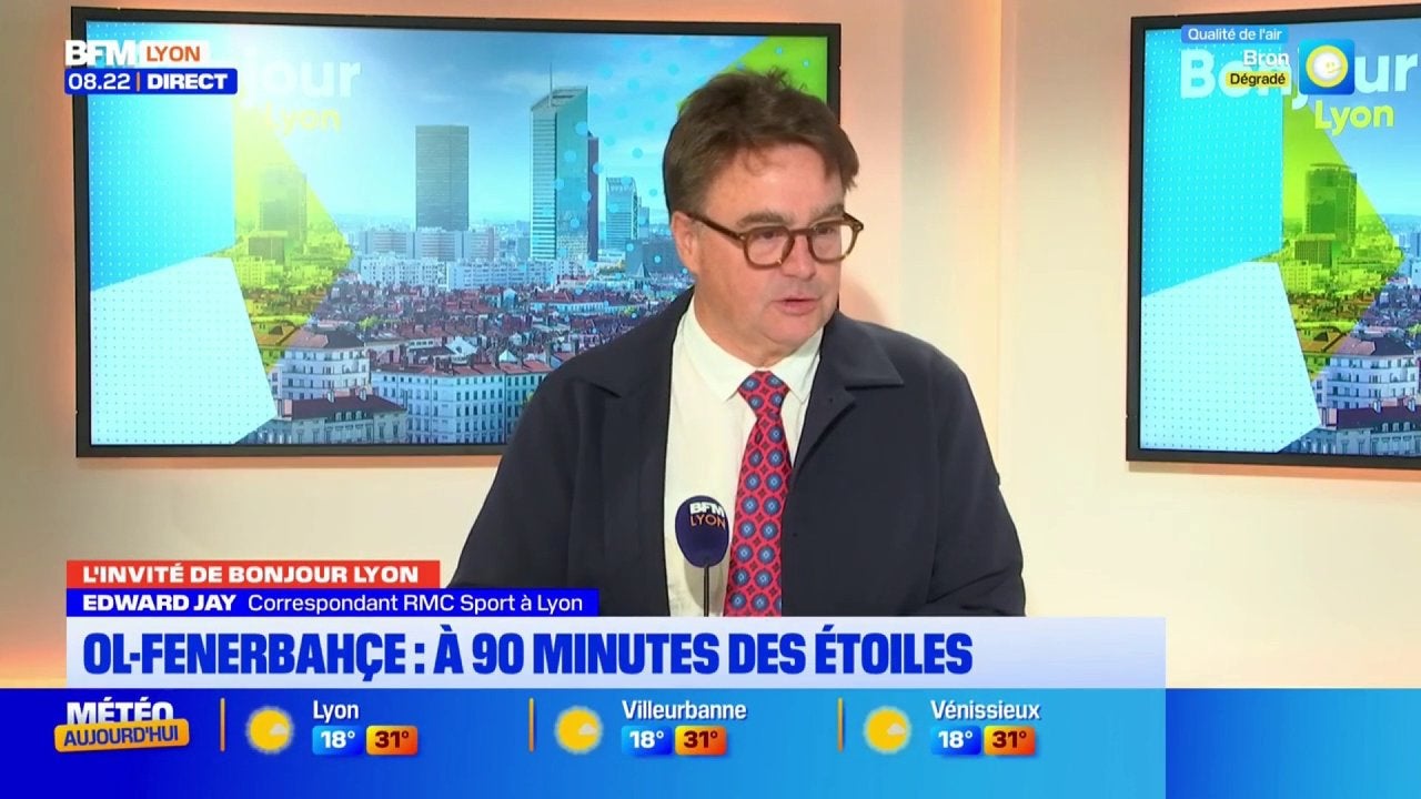 Edward Jay, correspondant RMC Sport à Lyon, était l'invité de Bonjour Lyon