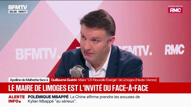 Violences du 17 octobre: "Les LBD ne suffisaient pas à faire reculer une partie des casseurs", assure le maire LR-Nouvelle Énergie de Limoges Guillaume Guérin