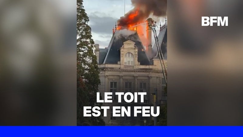 La mairie de Limoges en flammes après que des individus ont attaqué le bâtiment