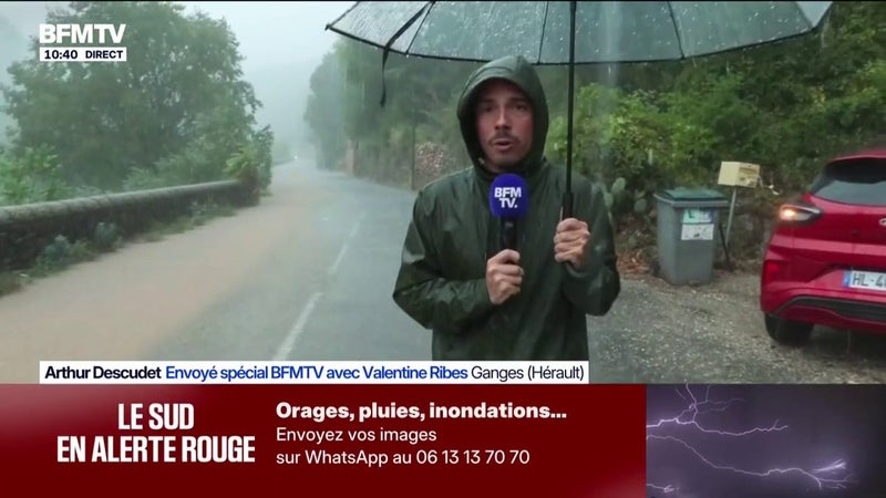 Inondations dans l'Hérault: l'équivalent de deux semaines de pluie est tombé en moins de douze heures