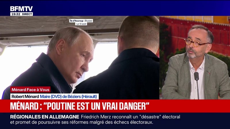Menace russe: "Poutine est un vrai danger", déclare Robert Ménard, maire (DVD) de Béziers
