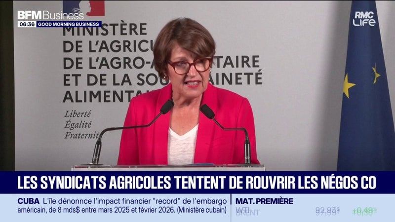 Les syndicats agricoles veulent rouvrir les négociations commerciales