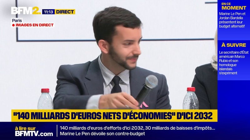 Budget: "Le taux de l’OAT à 10 ans a fortement baissé pendant la prise de parole de Marine le Pen", se réjouit Jean-Philippe Tanguy