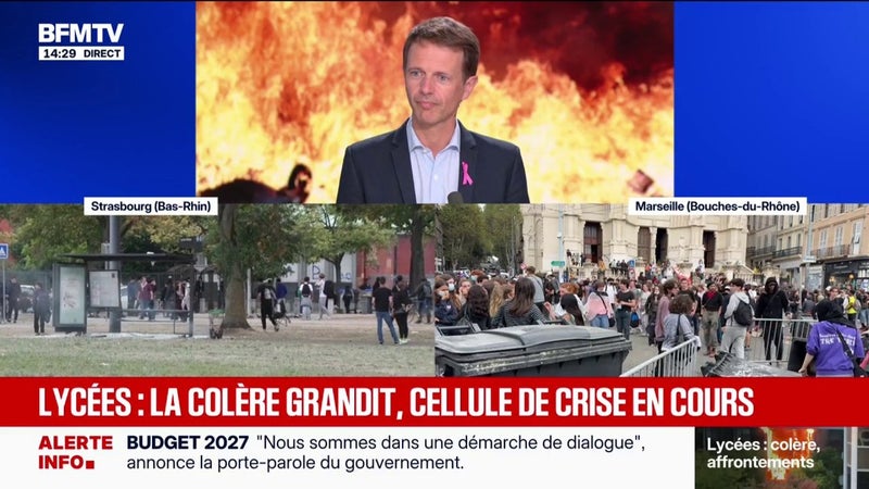 Colère lycéenne: une centaine d'établissements "font l'objet de manifestation" et une vingtaine dégradés, annonce James Chéron, vice-président de la région Île-de-France