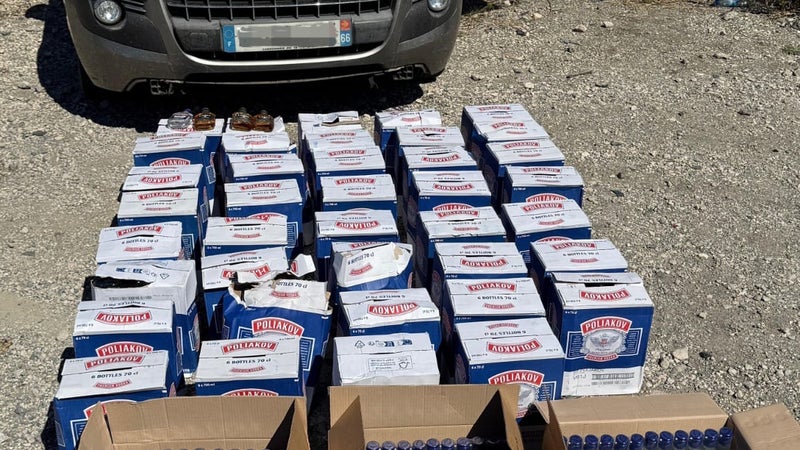 200 litres de vodka retrouvés dans une voiture volée tombée en panne sur l'A7