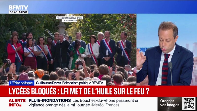 L'ÉDITO POLITIQUE - Lycées bloqués: La France insoumise met-elle de l'huile sur le feu?