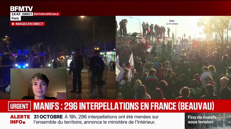 Manifestations du 31 octobre: "L'immense majorité des personnes dans les manifestations portent des revendications", rappelle Caroline Chevé, Secrétaire générale de la Fédération syndicale unitaire (FSU)