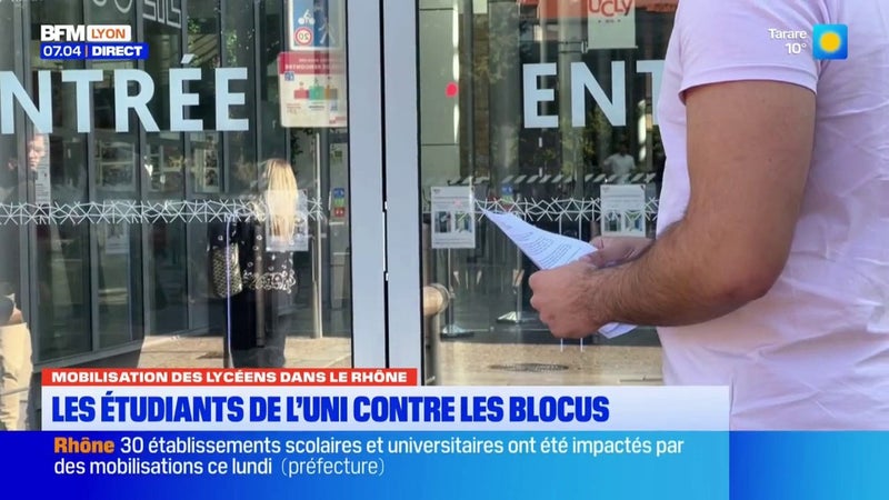 Rhône : les étudiants de l'UNI mobilisés contre les blocus