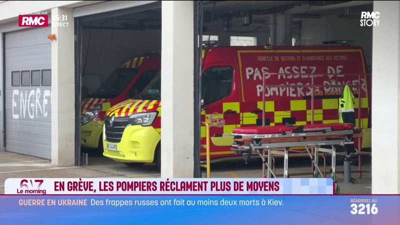 En grève, les pompiers réclament plus de moyens