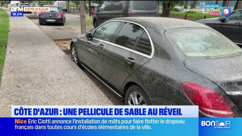 Côte d'azur : Une pellicule de sable au réveil
