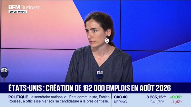 Création de 162.000 emplois en août 2026 au US