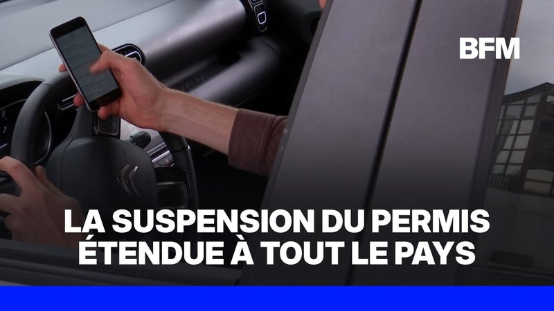 Utilisation du téléphone au volant: la suspension temporaire du permis désormais généralisée
