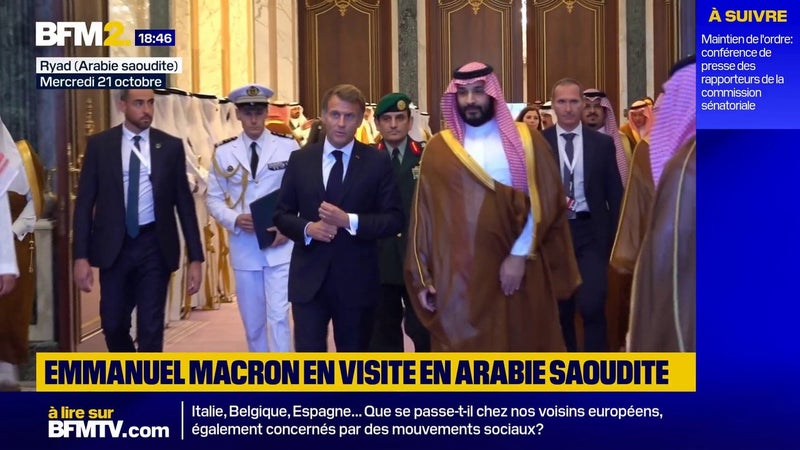 Emmanuel Macron s'est rendu en Arabie saoudite, ultime étape de sa tournée dans le Golfe