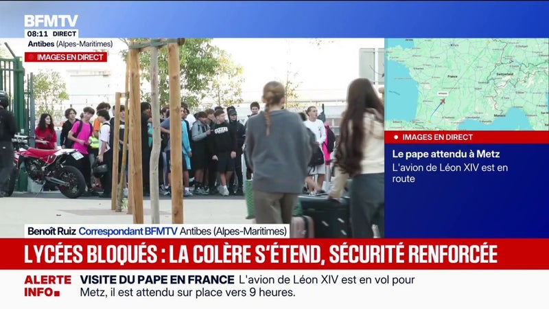 Lycées bloqués: l'État prêt à faire intervenir les forces de sécurité "en cas de blocage total"