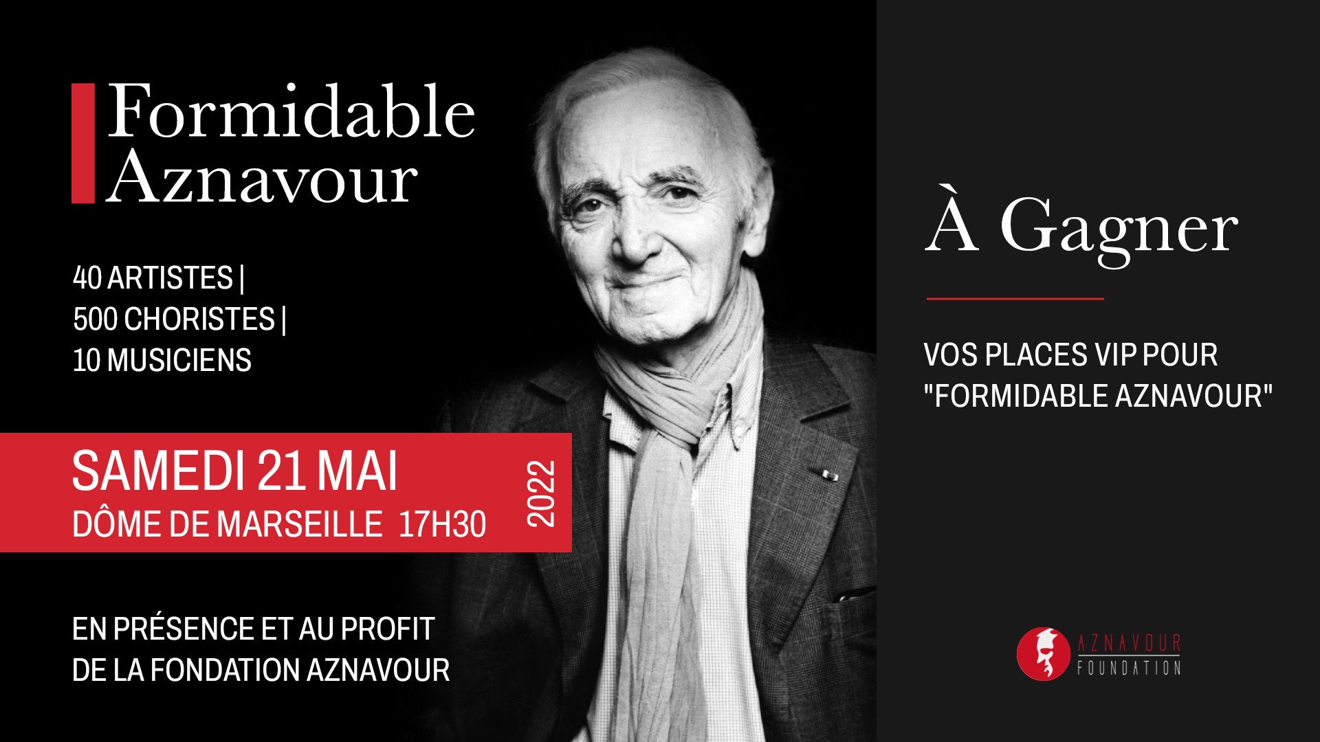A gagner : vos places VIP pour « Formidable Aznavour » !