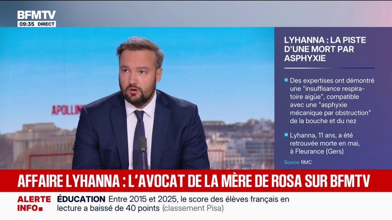 Mort de Lyhanna: "C'est un scandale d'État", affirme Pierre Debuisson, avocat de la mère de Rosa