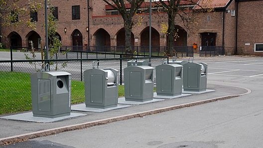 Benne à recyclage (image d'illustration)