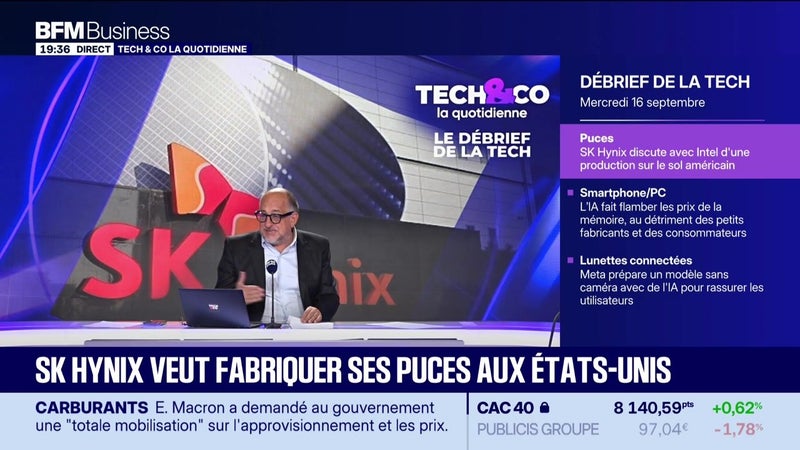 SK Hynix veut fabriquer ses puces aux États-Unis - 16/09