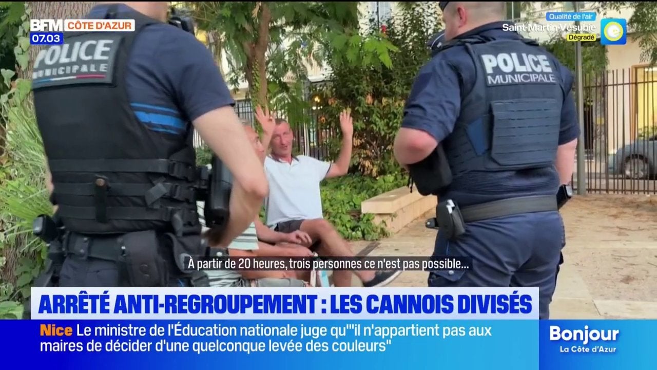 À Cannes, un arrêté anti-regroupement divise les habitants