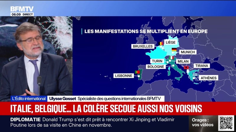L’ÉDITO INTERNATIONAL - Les manifestations se multiplient en Europe, la France reste l'épicentre des contestations