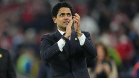 Nasser Al-Khelaïfi lors de la demi-finale retour de Ligue des champions entre le PSG et le Bayern Munich - le 6 mai 2026