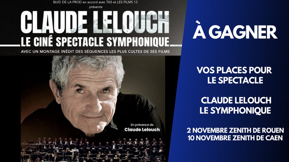 A gagner : vos places carré or pour le spectacle «Claude Lelouch - Le Symphonique»