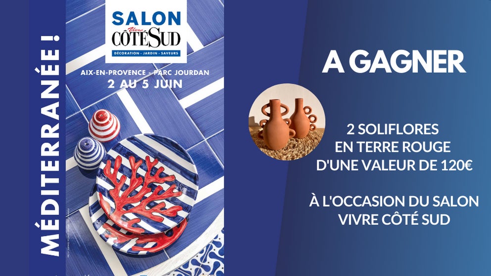 A gagner : 2 soliflores en terre rouge créés par Linda Fina de Maison Bonjour